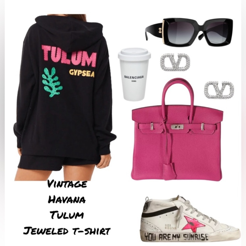 Vintage Havana -Tulum Black Sweatshirt